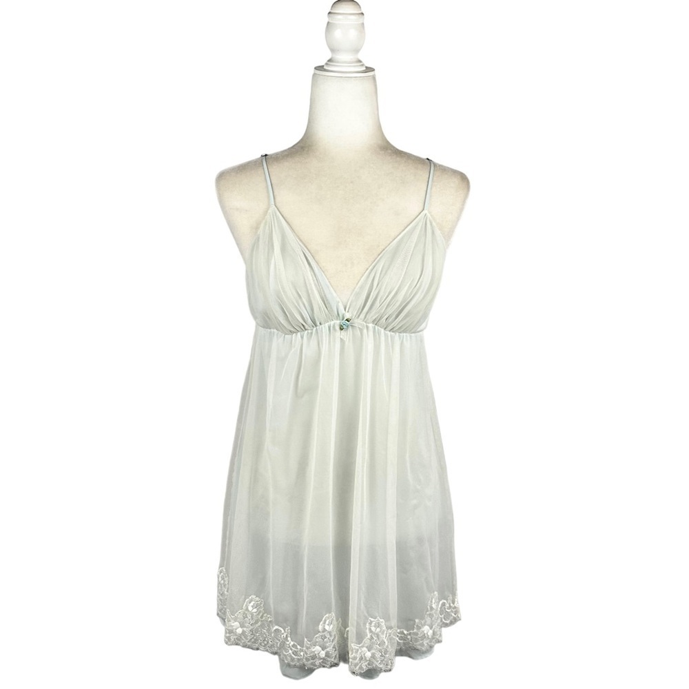 OSCAR DE LA RENTA Vintage Pink Label Lacy Negligee Teddy